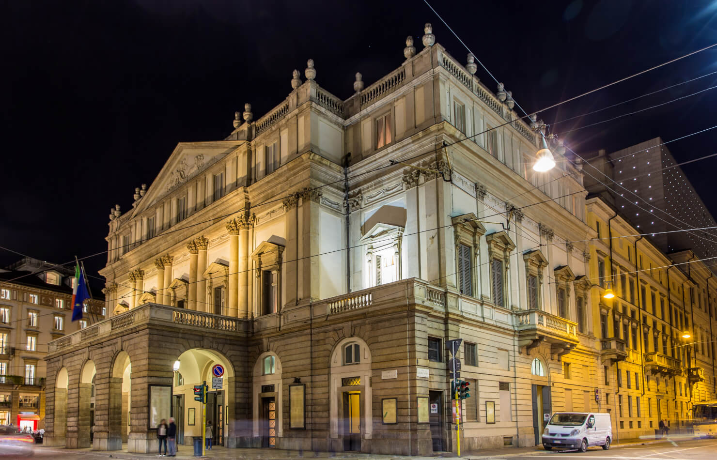 Exterior of the Teatro Alla Scala Milan